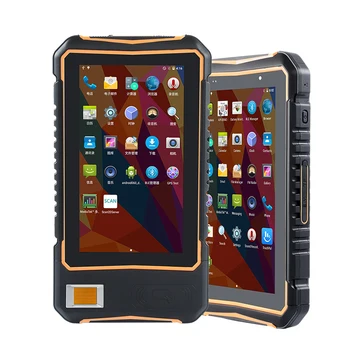 7 Inch Udendørs Robust Tablet PC Håndholdt Data Terminal 2D Barcode Scanner NFC Android Tablet Med Fingerprinter Sensor