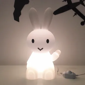 Kanin Kanin, Hare Baby Lampe Nat Lys Dæmpes USB-Lampe Kreative Tegnefilm Dyr Gave Til Børn Børn Soveværelse LED bordlampe