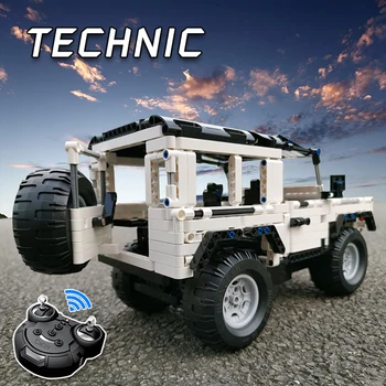 PÅ LAGER Technic Bil Serie Landede Rover Defender RC Bil Model byggesten Mursten Off-Road Lastbil Toy Børn Julegave