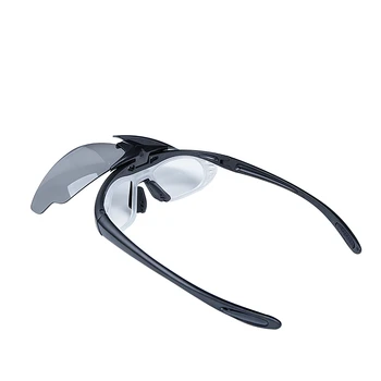 Airsoft Taktiske Briller PC 3 Linse Skyde Briller Anti-fog Sikkerhed i Cykling Vandring Kører Sport Med Nærsynethed Nærsynet Ramme