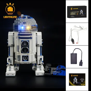 LIGHTAILING LED Lys Kit Til Star wars-Serie R2-D2 Robot Belysning, der er Kompatibelt Med 10225 (IKKE Omfatter Model)