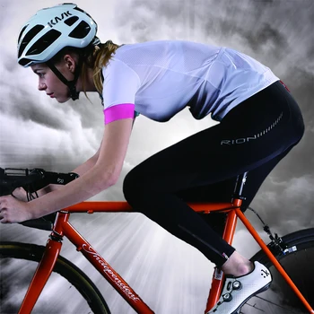 RION Kvinder Cykling Bukser Road Bike Riding 5R Gel Polstret MTB Cykel Tights Sport Design Licra Downhill Cykling Sorte Lange Bukser