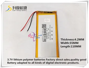 3,7 V 4000mAH 4255110 Polymer lithium-ion / Li-ion batteri til tablet pc GPS