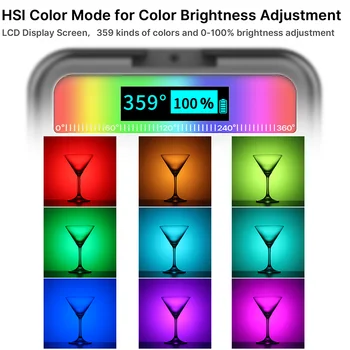 Ulanzi VL49 Fuld Farve Mini RGB LED Video Lys 2500K-9000K Magnetisk Mini Fyld Lys Forlænge 3 Kolde Sko 2000mAh Type-c Havn