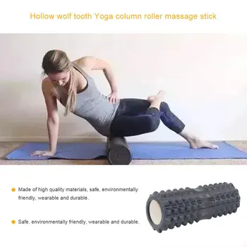 1 Stk 33Cm Eva Hule Spike-Formet Yoga Kolonne Hule Skum Aksel Balance Bar Pilates Yoga Kolonne Massage stav