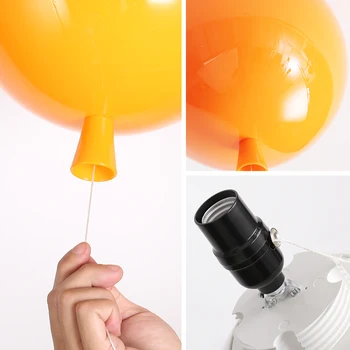 Moderne Led-Lysekrone hængende Lys Farve Bubble Ball Pendel Lampe Hjem Indretning Dæmpning Hængende Lampe Soveværelse, Stue, Indendørs