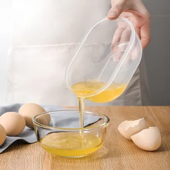 Kreative Æg Separator Protein Opbevaringsboks Arrangør Husstand Kapacitet Æg Adskillelse Af Bagning Tilbehør Køkken Gadgets