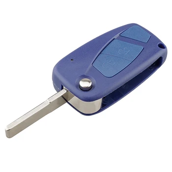 Bil Smart Fjernbetjening Nøgle Med 2 Knapper Bil Key Fob Passer til Fiat 500 og Panda 433MHZ PCF7946