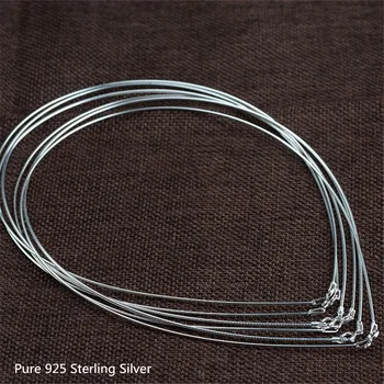 Buyee 925 Sterling Sølv Halskæde Kæde Kvinder 1,2 mm Slange Kæder Momenter for Kvinder Enkle Momenter Kæde Smykker
