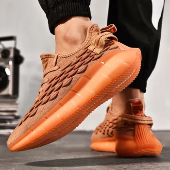 2020 Mode Mænd Sneaker Sko Mesh Åndbar Letvægts, Wearable Mænd Casual Sko Luksus Brand, der Flyver Wovening sko Shoes