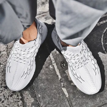 2020 Mode Mænd Sneaker Sko Mesh Åndbar Letvægts, Wearable Mænd Casual Sko Luksus Brand, der Flyver Wovening sko Shoes