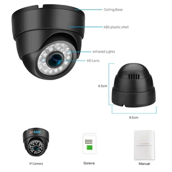 HD 720P 960P 1080P IP-Kamera 2,8 mm Vidvinkel 2MP CCTV Overvågning af Hjem Sikkerhed Kameraer Onvif Alarm CCTV IP-Kamera XMEye APP