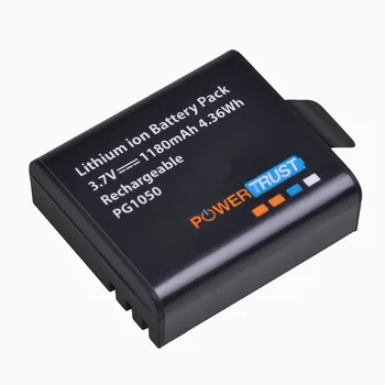 4x PG1050 1180mAh Batterier + LCD-Dual USB Batteri Oplader Til SJCAM SJ4000 M10 SJ5000 SJ5000X For EKEN H9 H9R H8R H8 GIT PG900