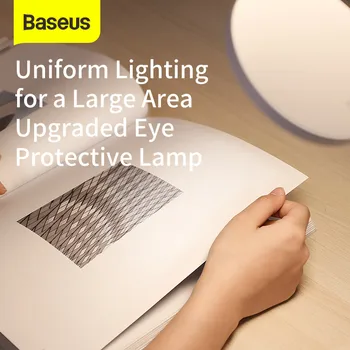 Baseus Fleksibel Slange bordlampe Sammenklappelig Dæmpbar Touch bordlamper Universal 4000K Beskyttelse af Øjne Undersøgelse Lampe LED bordlampe