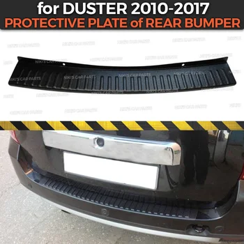 Beskyttende plade af bageste kofanger til Renault / Dacia Duster 2010-2017 ABS plast til beskyttelse dække pad scuff vindueskarm styling