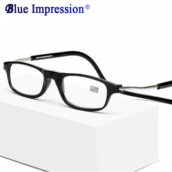 Hot Sælger Nærsynet øjne Magnet Læsning briller til Mænd, Kvinder presbyopi briller kan hænge hals folde Magnetisk Læse-briller