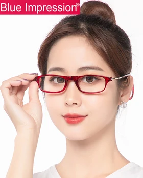 Hot Sælger Nærsynet øjne Magnet Læsning briller til Mænd, Kvinder presbyopi briller kan hænge hals folde Magnetisk Læse-briller