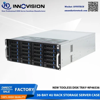 Stabil store lager 36bays 4u hotswap rack NVR NAS server chassis med 36bays 12GB Mini HD backplane