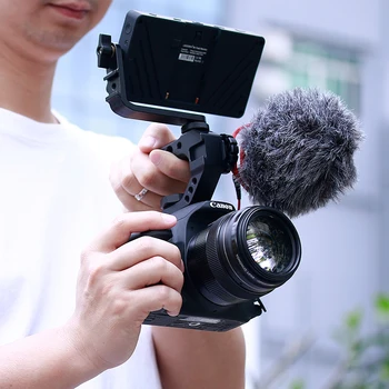 DSLR-Kamera, Top Håndtag Greb Kolde Shoe Adapter Mount håndholdt Stabilisator Rig Udvide Stang til Mic LED Lys Skærm Canon Nikon