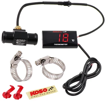 Motorcykel Koso Mini Digital Termometer Kit Digital Display, Instrument, Der Måler Bil Vand Temperatur Måler Sensor Adapter