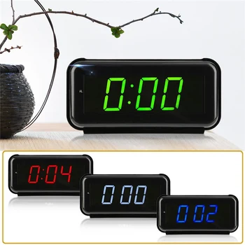 Nye Ankomst 2018 LED Digital Dispaly Moderne Ure, Snooze Alarm Clock Timer 24 Timers Fjernsyn Tabel Desktop Kontor Ur