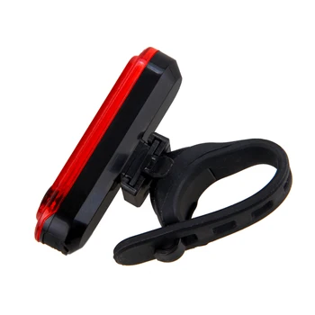 Mini-USB-Genopladelige Cykel baglygte Sikkerhed Advarsel Nat Cykling Baglygte 4 Tilstande Riding Bageste Lampe med Indbygget Batteri