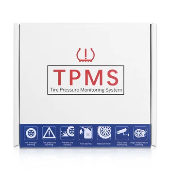 Tire Pressure Monitoring System Motorcykel TPMS-Tire Pressure Monitoring USB-Interface Vandtæt 3STK Sensor Real-Time Visning