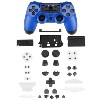 PS4 Blå Komplet Sæt Boliger Shell Tilfælde Erstatning Mod Kit For Sony Playstation 4 Dualshock 4 PS 4 Wireless Gamepad Controller