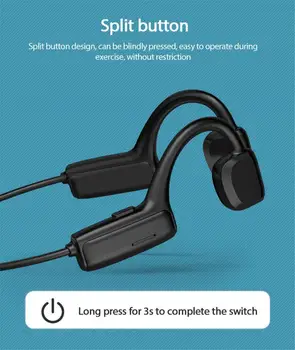 G1 Bone Conduction Bluetooth-Hovedtelefoner 5.1 Trådløse Sport Hovedtelefoner Headset Stereo håndfri Med Mikrofon Til at Køre