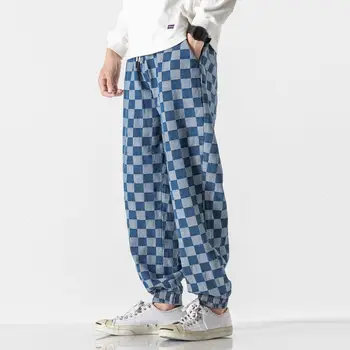 MrGoldenBowl Mænds Lige Harem Bukser koreanske Streetwear Mand Løs Ankel-Længde Bukser 2020 Efterår og Vinter Afslappet Mand Bukser