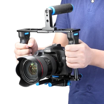 Neewer Film, Lave Film Kamera, Video Bur Kit Indeholder: (1)Video-Bur(1)Top Håndtag Greb(1)Sko Mount(2)15mm Stang,Mat Kasse