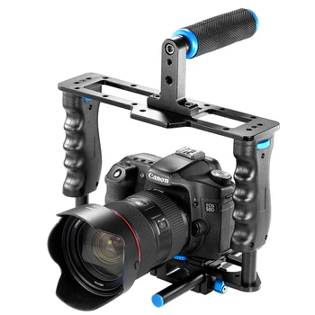 Neewer Film, Lave Film Kamera, Video Bur Kit Indeholder: (1)Video-Bur(1)Top Håndtag Greb(1)Sko Mount(2)15mm Stang,Mat Kasse