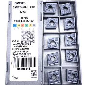 CNMG120404 TF IC907/IC908 hårdmetal skær Eksterne sidstnævnte cutter drejning af cnc-maskine skærende værktøjer wolframcarbid