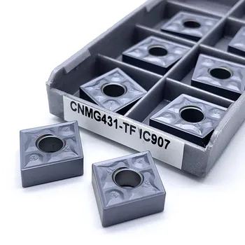 CNMG120404 TF IC907/IC908 hårdmetal skær Eksterne sidstnævnte cutter drejning af cnc-maskine skærende værktøjer wolframcarbid