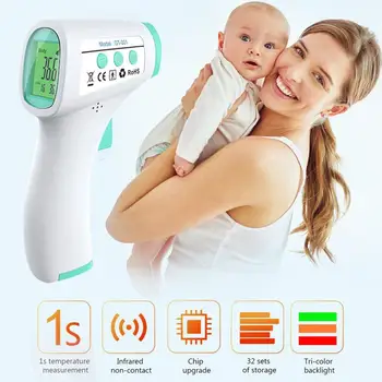Infrarød Termometer Ikke-kontakt Kroppens Temperatur Måling Bærbare Pande Elektronisk Digital Termometer til Baby Voksne