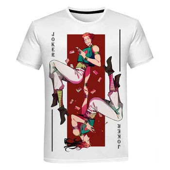 Anime Hunter x Hunter Hisoka 3D-Print T-Shirt Mænd Kvinder Sommeren Afslappet Hip Hop T-shirt Harajuku Streetwear Tegneserie T-Shirt