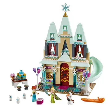 Dronning Ice Princess Castle byggesten Havfrue med Figur Venner Mursten Legetøj Model til Børn Piger Gave
