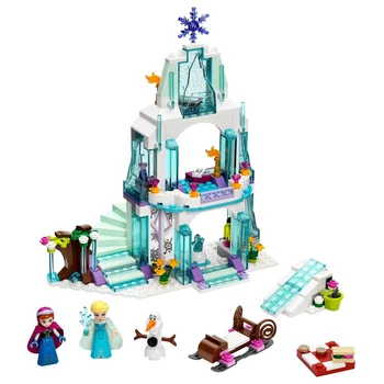 Dronning Ice Princess Castle byggesten Havfrue med Figur Venner Mursten Legetøj Model til Børn Piger Gave