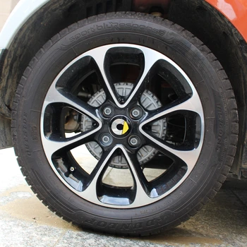 4 stk/sæt Hjul klistermærker Til Mercedes Smart Fortwo Forfour 453 451 450 ændret hjul dækning bil klistermærker Tilbehør 55mm