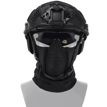 Taktisk Hovedbeklædning Maske Airsoft Halve Ansigt Maske Maske Cykling Jagt Paintball Beskyttende Maske Skygge Fighter Hovedbeklædning