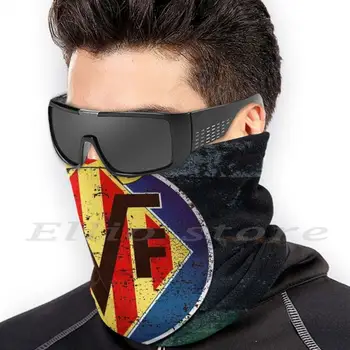 Villarreal Euro Ligaer Genanvendelige Maske Tørklæde Maske Villarreal Gul Submarino Es Liga Spanien Spansk Espana