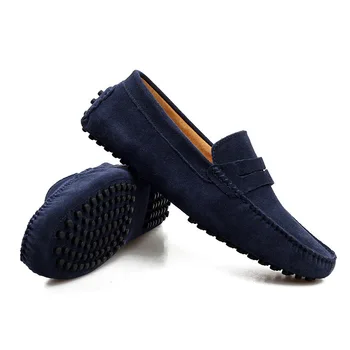 Lejligheder Loafers Mandlige ShoesMen Casual Sko 2019 Mode Mænd Sko Læder Mænd Sko Mokkasiner Slip På Mænd shoes de hombre