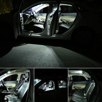 Hvid fejlfri LED pære interiør kort dome lys Kit For VW Jetta For Til Bora Vento 4 5 6 MK4 MK5 MK6 (1998-2016)