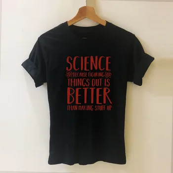 Sjove Videnskab Videnskabsmand Harajuku T-Shirt Sjove T-shirt til Kvinder Casual Tøj Kort Ærme Toppe, t-Shirts Plus Størrelse