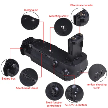 Batmax BG-E11 batterigreb til Canon EOS 5D Mark III DSLR 5DIII 5D3 Kamera BG-E11 BG-E11 batterigreb Arbejde med LP-E6 /AA Batte