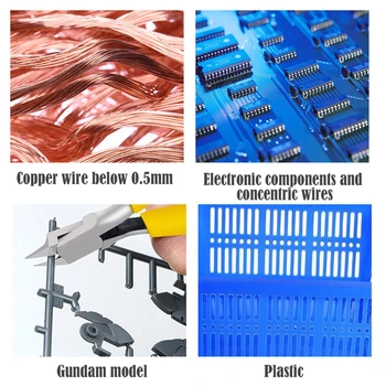Dropship Tænger Multi Funktionelle Værktøjer Elektriske Wire Fræsere Skære Side Klip Flush Rustfrit Stål Nipper Håndværktøj