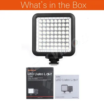 Godox LED64 5500~6500K Video Lys Professionel Universal til Macrophotography Fotojournalistik Video Optagelse