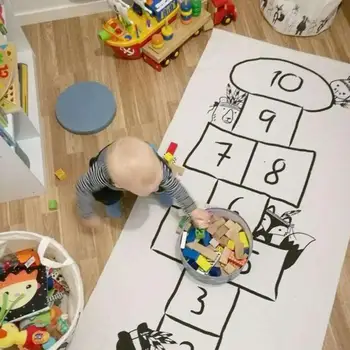Baby Spille Mat Blød Gennemgang Tæpper Bil Spor mønster, Gåder Læring Toy Nordisk Stil børneværelset Dekoration til Væg Tæppe