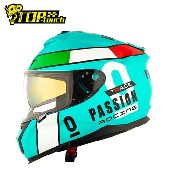 GXT Hjelm, Motorcykel, Fuld ansigtsmaske, som Moto Hjelme Carbon Fiber Dobbelt Visir Racing Motocross-Hjelm Casco Moto Hjelm, Motorcykel DOT