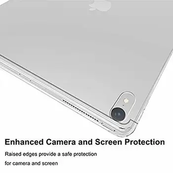 Case til Ny iPad Pro 12.9 2018 3th Bløde Fleksible Kofanger Clear TPU Gummi Tilbage Cover Beskytter iPad 12.9/2017 tilfælde capa